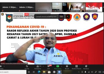 Ditjen Adwil Kemendagri Gelar Rakor Refleksi Akhir Tahun Dan Proyeksi Kesiapan 2021