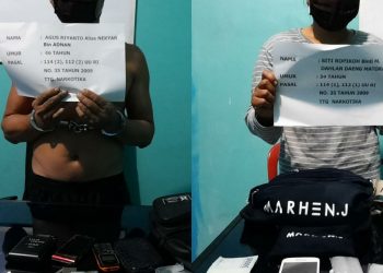 Satres Narkoba Polres Merangin Bekuk Suami Istri Warga Pangkalan Jambu