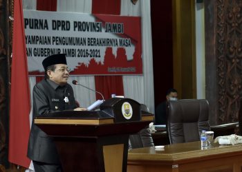 Gubernur Fachrori Pamit Dalam Rapat Paripurna DPRD Provinsi Jambi
