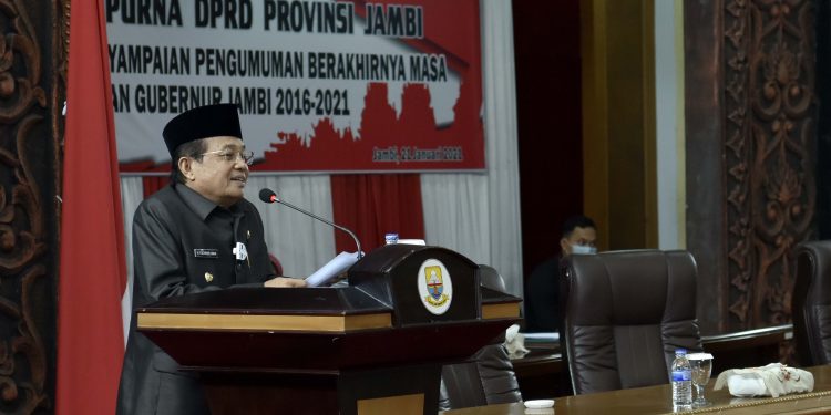 Gubernur Fachrori Pamit Dalam Rapat Paripurna DPRD Provinsi Jambi