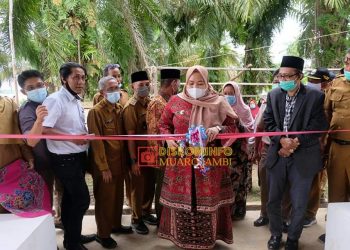 Bupati Masnah Serahkan sertifikat dan Resmikan Pasar Rakyat di Dua Desa