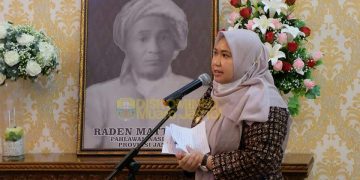 Bupati Masnah Sambut Ratumas Siti Aminah Ningrat Cucu Raden Mattaher