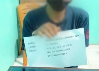 Satres Narkoba Polres Merangin Amankan Pengedar Shabu