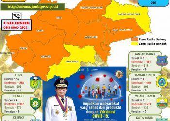 Pasien Covid-19 Di Kabupaten Merangin Bertambah 6 Orang Positif Dan 14 Sembuh