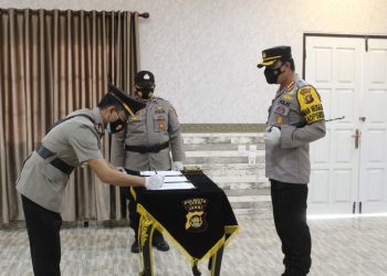 Kapolresta Jambi Pimpin Serah Terima Jabatan Kapolsek Jambi Timur