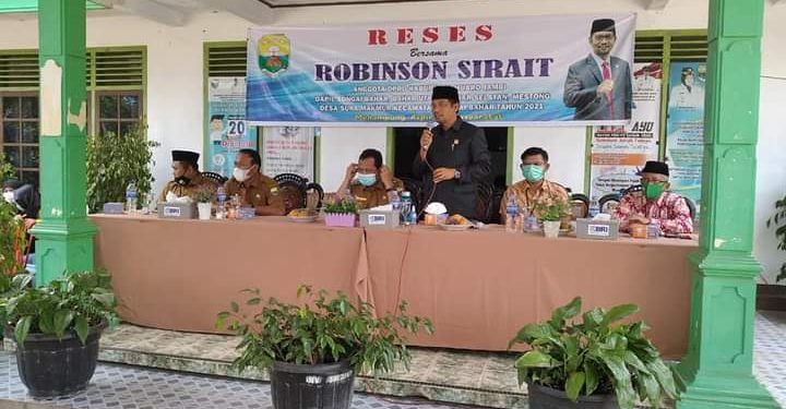 Robinson Sirait Anggota DPRD Fraksi PAN Reses di Desa Suka Mamur