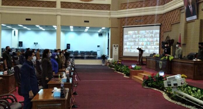 DPRD Kota Jambi Gelar Paripurna Mendengarkan Jawaban Walikota Terhadap 3 Ranperda