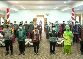 Dandim 0420/ Sarko Turut Sambut Kunker Pj Gubernur Ke Merangin