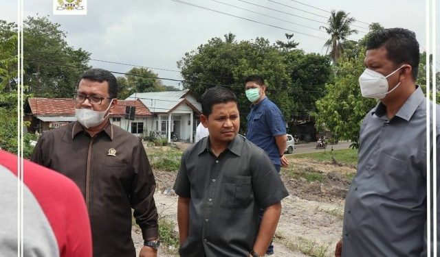 DPRD Kota Jambi Komisi III DPRD Tinjau Penimbunan Lahan di Kasang Jaya