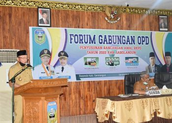 Bupati Sarolangun Buka Forum Gabungan Organisasi Perangkat Daerah (OPD)