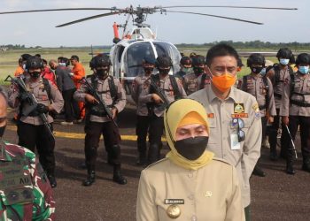 Pj. Gubernur Jambi Saksikan Latihan Penanganan Karhutla, Yakinkan Jambi Siap Cegah Kebakaran Hutan dan Lahan
