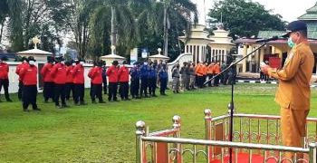 Antisipasi Karhutla, Wabup H. Mashuri Pimpim Apel Gabungan