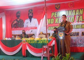 Wabup BBS Secara Resmi Buka Kegiatan TMMD ke-110 tahun 2021