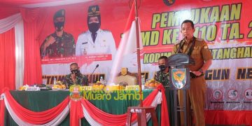 Wabup BBS Secara Resmi Buka Kegiatan TMMD ke-110 tahun 2021