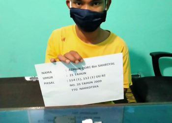 Sat Resnarkoba Polres Merangin Bekuk Pengedar Narkoba Warga Rantau Limau Manis