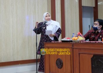 Bupati Masnah Hadiri Rapat Koordinasi Forum Persiapan Penilaian KKS Kab. Muaro Jambi