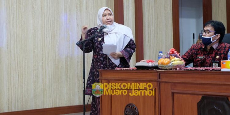 Bupati Masnah Hadiri Rapat Koordinasi Forum Persiapan Penilaian KKS Kab. Muaro Jambi
