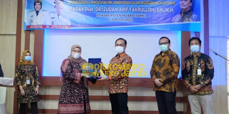 Bupati Muarojambi Terima Kunker Dirjen Dukcapil Kemendagri