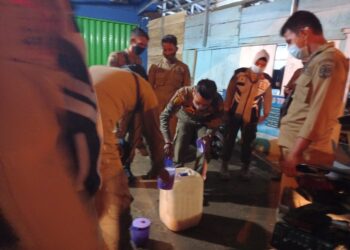 Gabungan Anggota Pol PP Bersama Polres Merangin Gelar Operasi Pekat