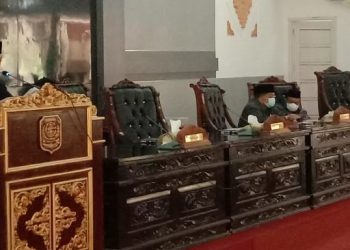 DPRD Merangin Gelar Rapat Paripurna Penyampaian Pandangan Umum Fraksi-Faksi Dewan Terhadap LKPJ Bupati 2020