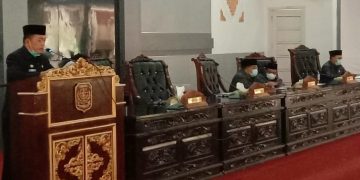 DPRD Merangin Gelar Rapat Paripurna Penyampaian Pandangan Umum Fraksi-Faksi Dewan Terhadap LKPJ Bupati 2020