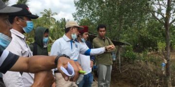 Pembangunan PT. PWS Rusak Lahan Warga, Anggota DPRD Tanjab Barat: Tutup Lokasi Ini