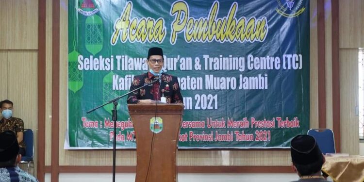 Sekda Muarojambi Buka Seleksi Tilawatil Qur’an dan TC Kafilah Muarojambi Tahun 2021