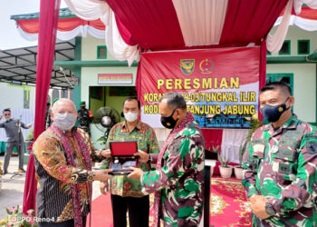 Bupati Safrial Resmikan Kantor Koramil 419-03/Tungkal Ilir
