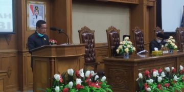 DPRD Muaro Jambi Gelar Paripurna Penyampaian Rekomendasi LKPJ Bupati Tahun 2020