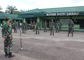 23 Prajurit Tamtama Prabinsa, Dilepas  Dandim 0420/Sarko Menuju Kesatuan Barunya