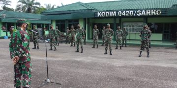 23 Prajurit Tamtama Prabinsa, Dilepas  Dandim 0420/Sarko Menuju Kesatuan Barunya