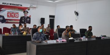 Dandim 0420/Sarko Hadiri Peluncuran Hotline 110 Oleh Panglima TNI Dan Kapolri Secara Virtual
