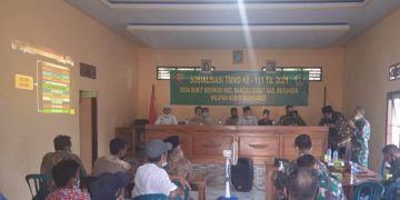 Dandim 0420/Sarko Sosialisasikan Pelaksanaan TMMD Ke-111 Di Desa Bukit Beringin