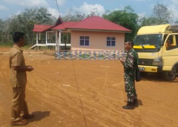 Warga Desa Bukit Beringin Antusias Sambut Giat TMMD 111 Tahun 2021