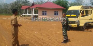 Warga Desa Bukit Beringin Antusias Sambut Giat TMMD 111 Tahun 2021