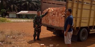 Menjelang Pra TMMD Ke 111 Kodim 0420/Sarko Material Bangunan Sudah Berdatangan