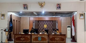 Dandim 0420/Sarko Hadiri Rapat Perkembangan  Covid-19 Pasca Lebaran