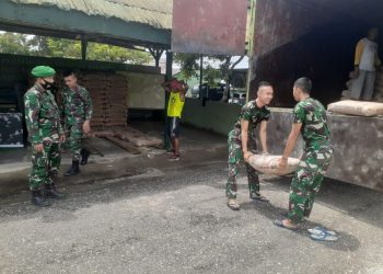 Jelang Pembukaan TMMD Ke-111,  Material Semen Terus Digelontorkan