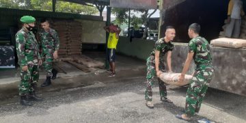 Jelang Pembukaan TMMD Ke-111,  Material Semen Terus Digelontorkan