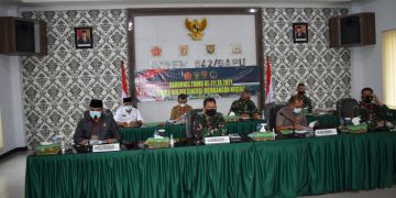 Rakornis TMMD Ke-111, Korem 042/Gapu Gelar Vicon Bersama Waaster Kasad