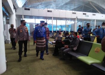 Walikota Fasha Tinjau Prokes di Bandara Sultan Thaha