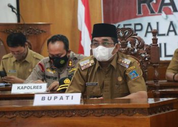 Bupati Tanjab Barat Ikuti Rakor Pengarahan Presiden RI Jokowi