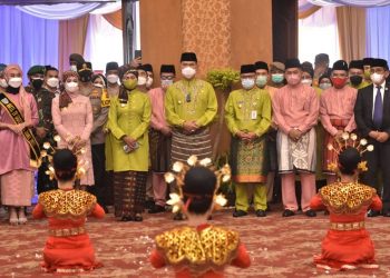 Pj.Gubernur di Sambut Walikota Ikuti Peringatan HUT Kota Jambi