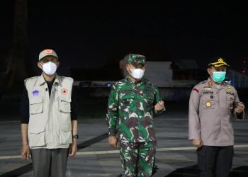 Wabup Tanjab Barat Bersama Kapolres, Damdim Patroli Keliling Jam Malam