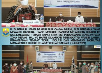 Pj.Gubernur Rancang Penanganan Covid-19 di Tanjab Barat
