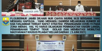 Pj.Gubernur Rancang Penanganan Covid-19 di Tanjab Barat