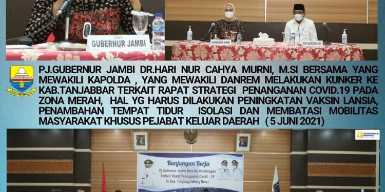 Pj.Gubernur Rancang Penanganan Covid-19 di Tanjab Barat