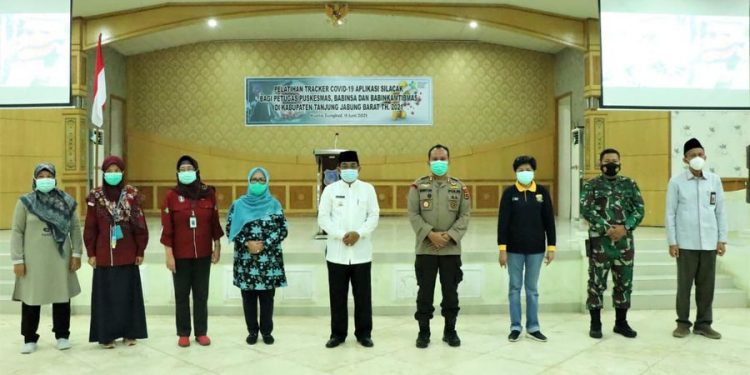 Bupati Tanjab Barat Menghadiri Sekaligus Membuka Kegiatan Pelatihan Tracker Covid-19