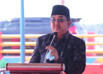 Bupati Anwar Sadat Resmikan Ambulance Air di Wilayah Kabupaten Tanjab Barat