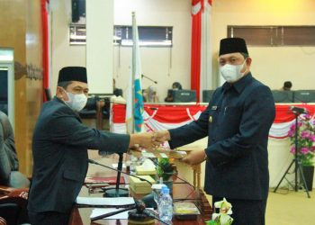 Wabup Hairan Hadiri Rapurna DPRD Terkait LKPJ Tahun Anggaran 2020